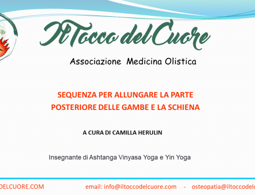 Sequenza per allungare la parte posteriore delle gambe e la schiena