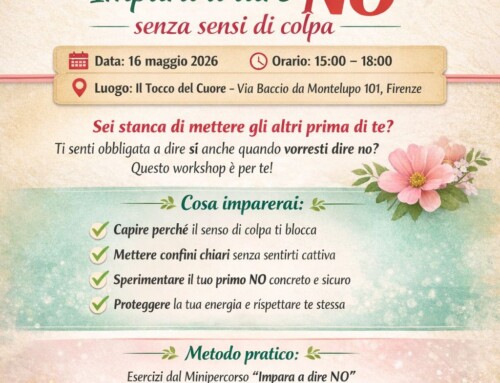 16 Maggio 2026 – Workshop: Impara a dire NO senza sensi di colpa